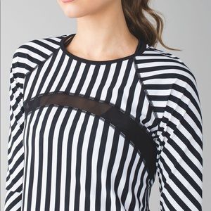 Lululemon Sun Runner Striped Long Sleeve
